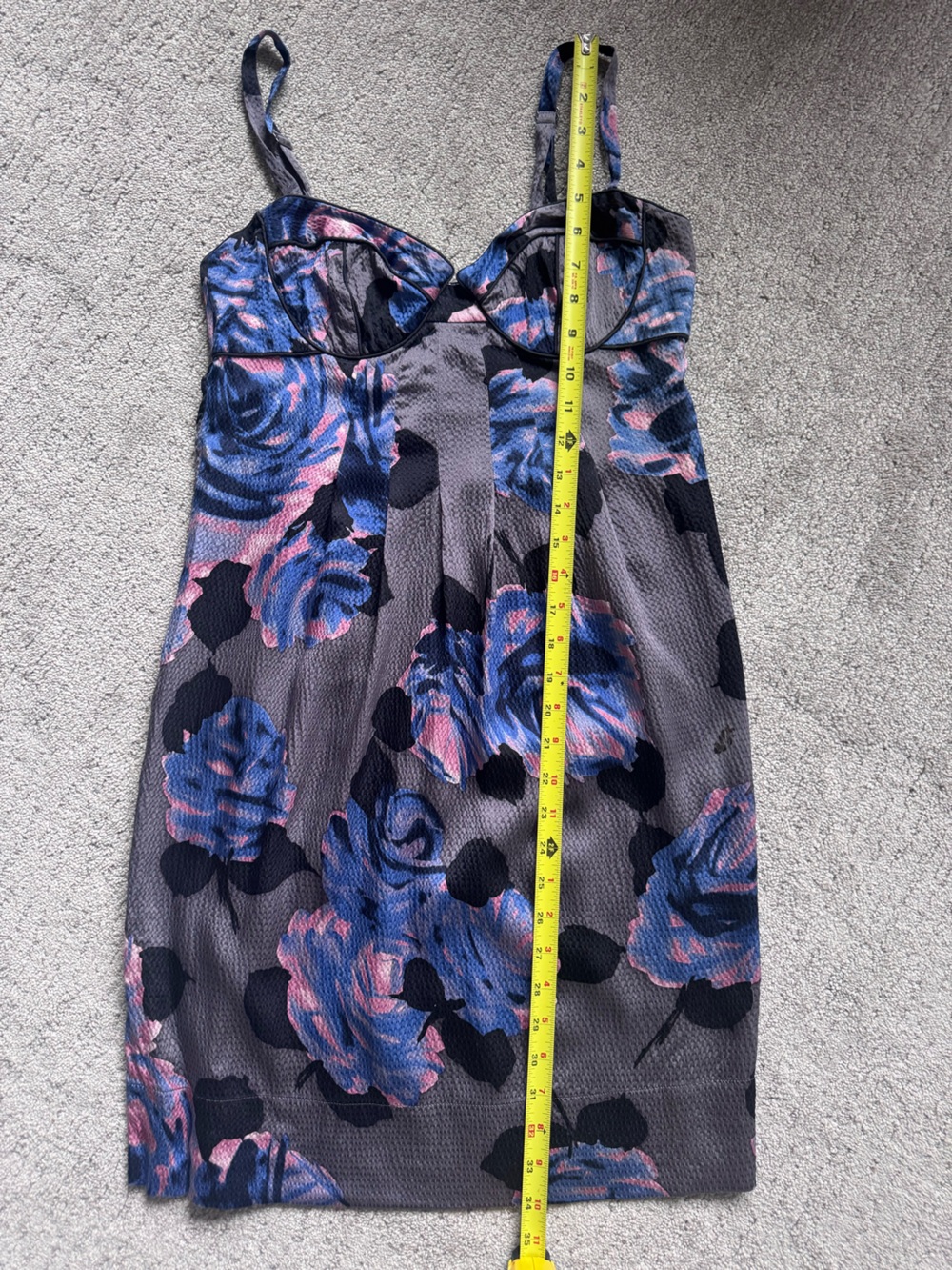 Rebecca Taylor Vintage Y2K Silk Floral Bustier Dress 6 - Picture 9 of 10